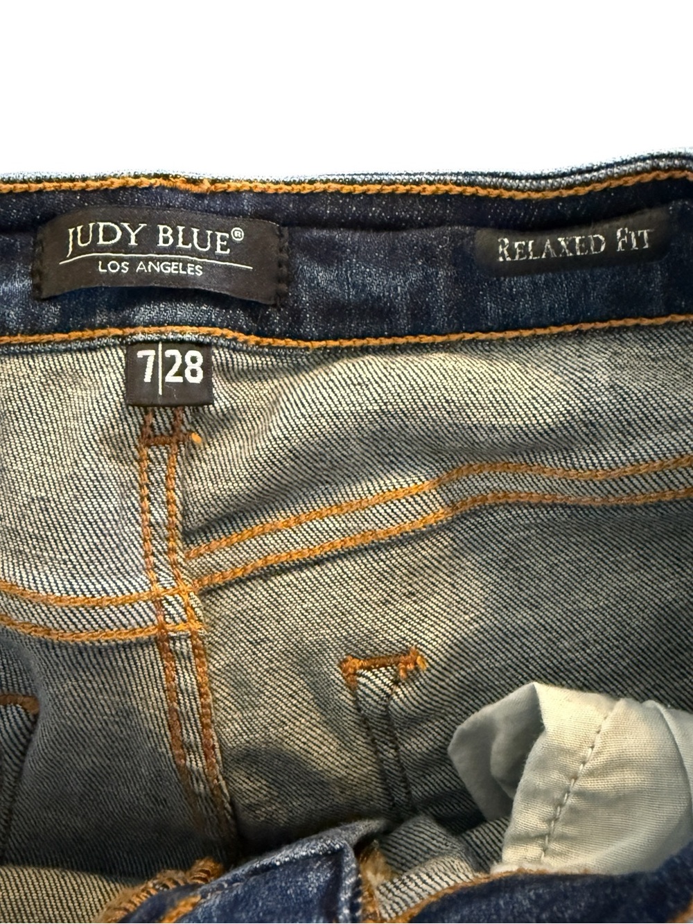 Judy Blue JB82446DK Mid Rise Destroyed Skinny Jeans Raw Hem Distressed Size 7/28 - Picture 9 of 15